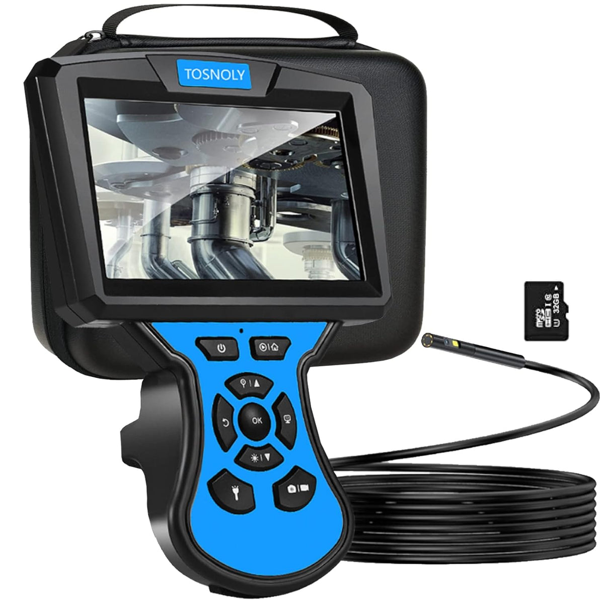 5mm Dual Lens Borescope Inspection Camera with 5 inches Monitor N220984