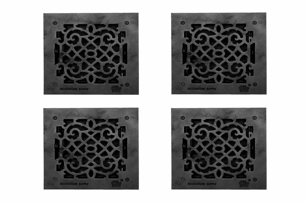 4 Floor Heat Register Louver Vent Cast 8x22 Duct S518702