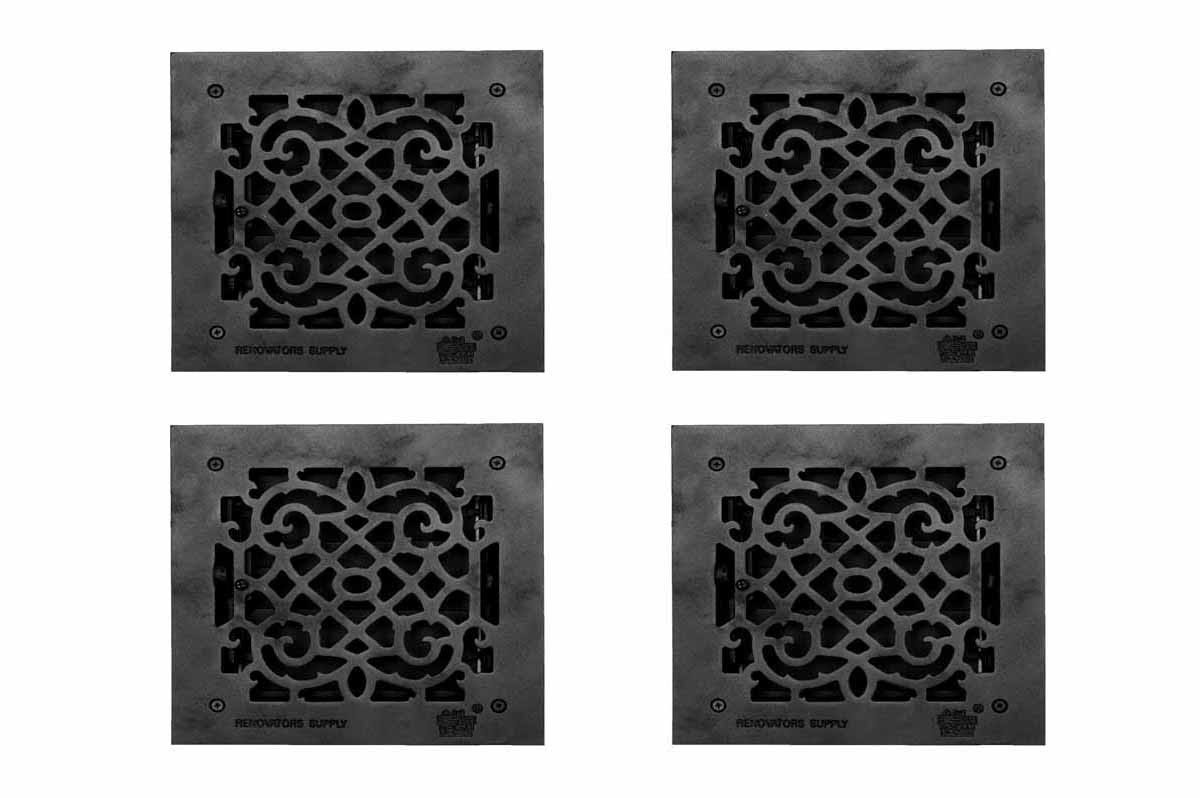 4 Floor Heat Register Louver Vent Cast 8x22 Duct S518702