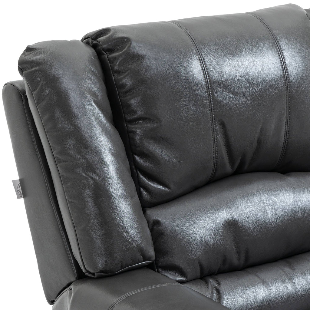 Grey Microfiber Manual Standard Recliner L8831