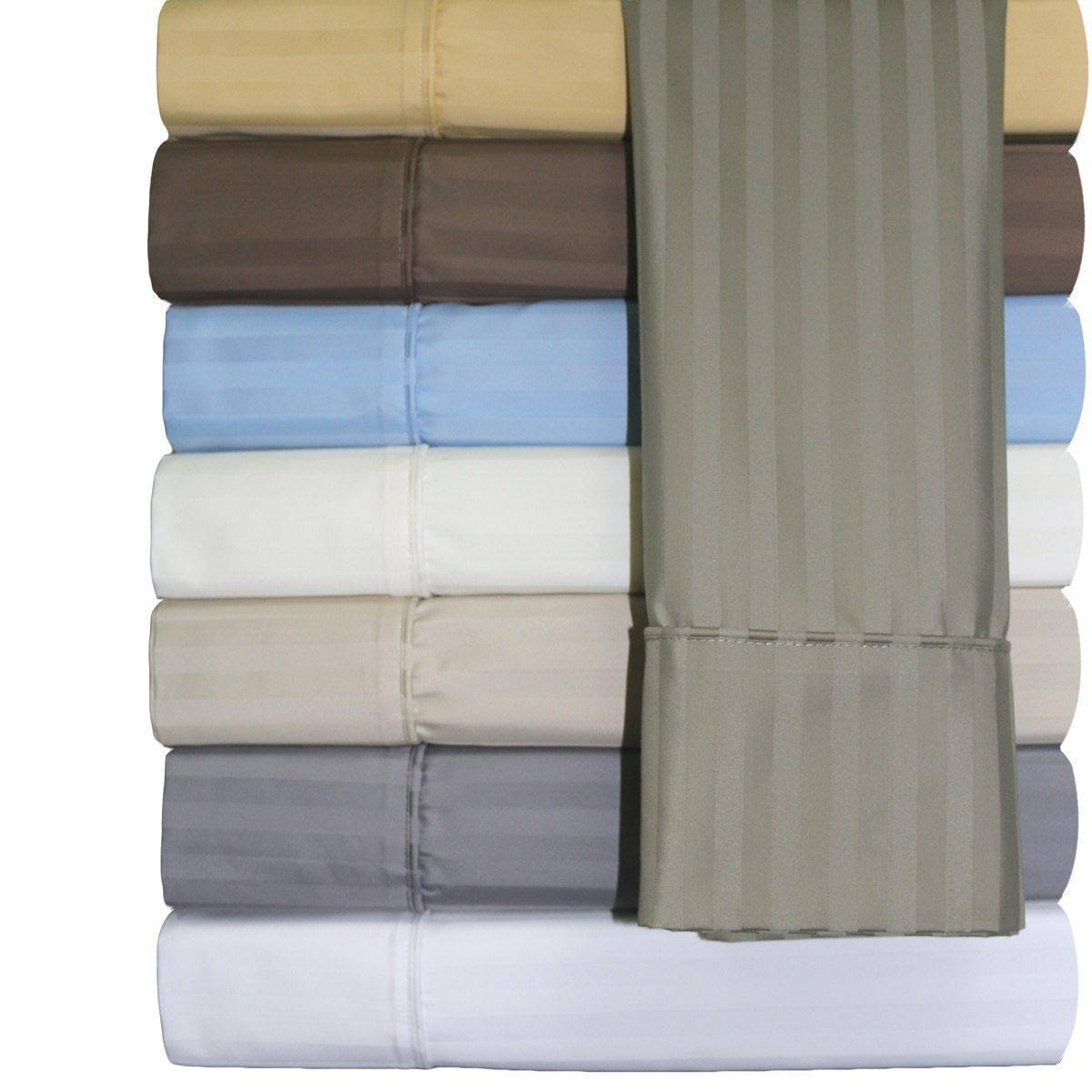 King Damask Bed Sheets J942996
