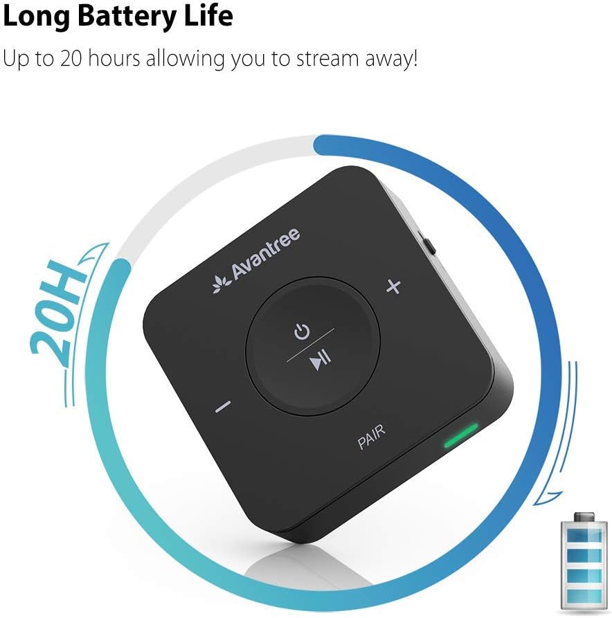 Bluetooth Transmitter Receiver for TV, Optical Digital Toslink, 3.5mm AUX, RCA, Pack of 2 D9937