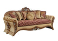 Red & Gold Traditional Sofa M962