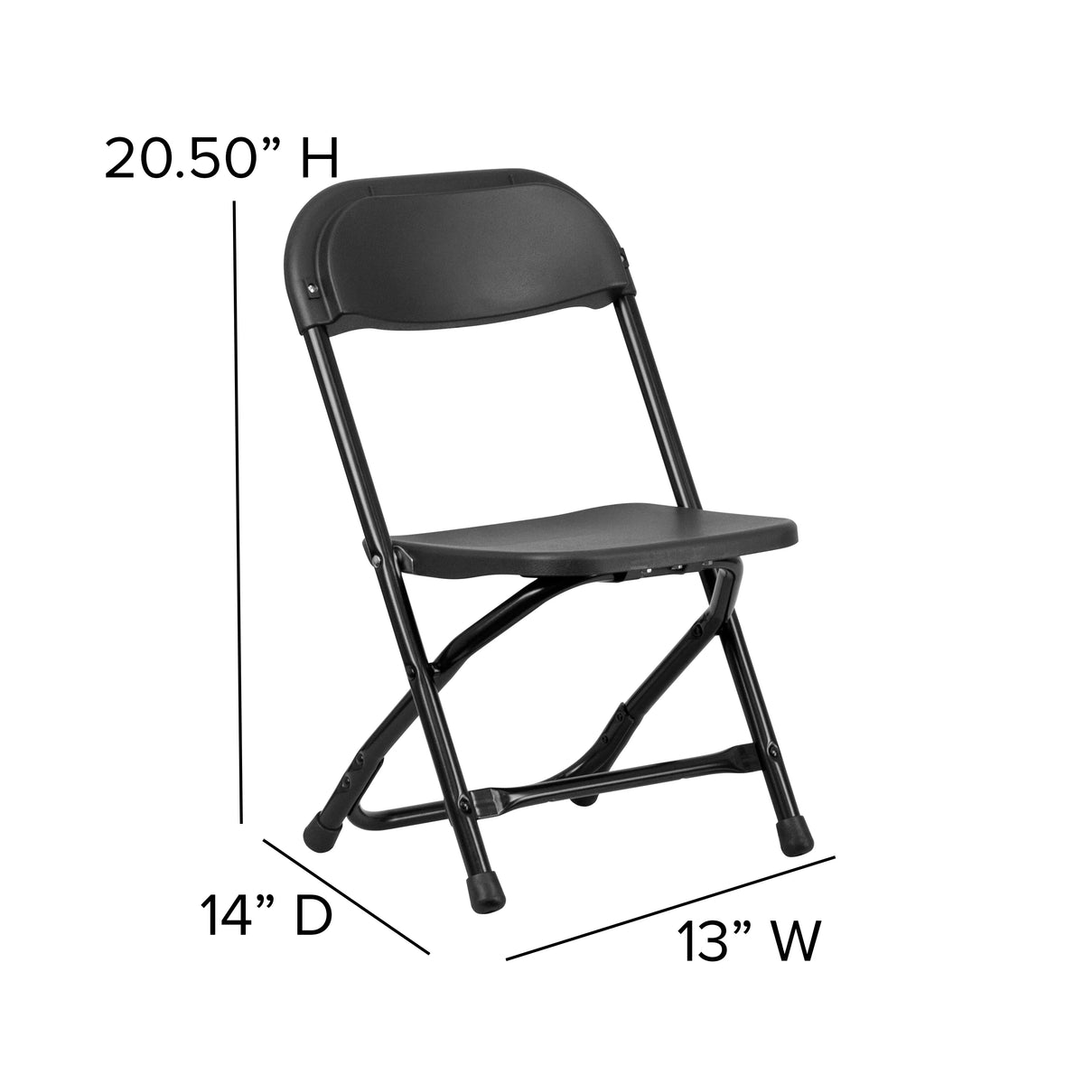 Black Plastic Folding Chair H10242