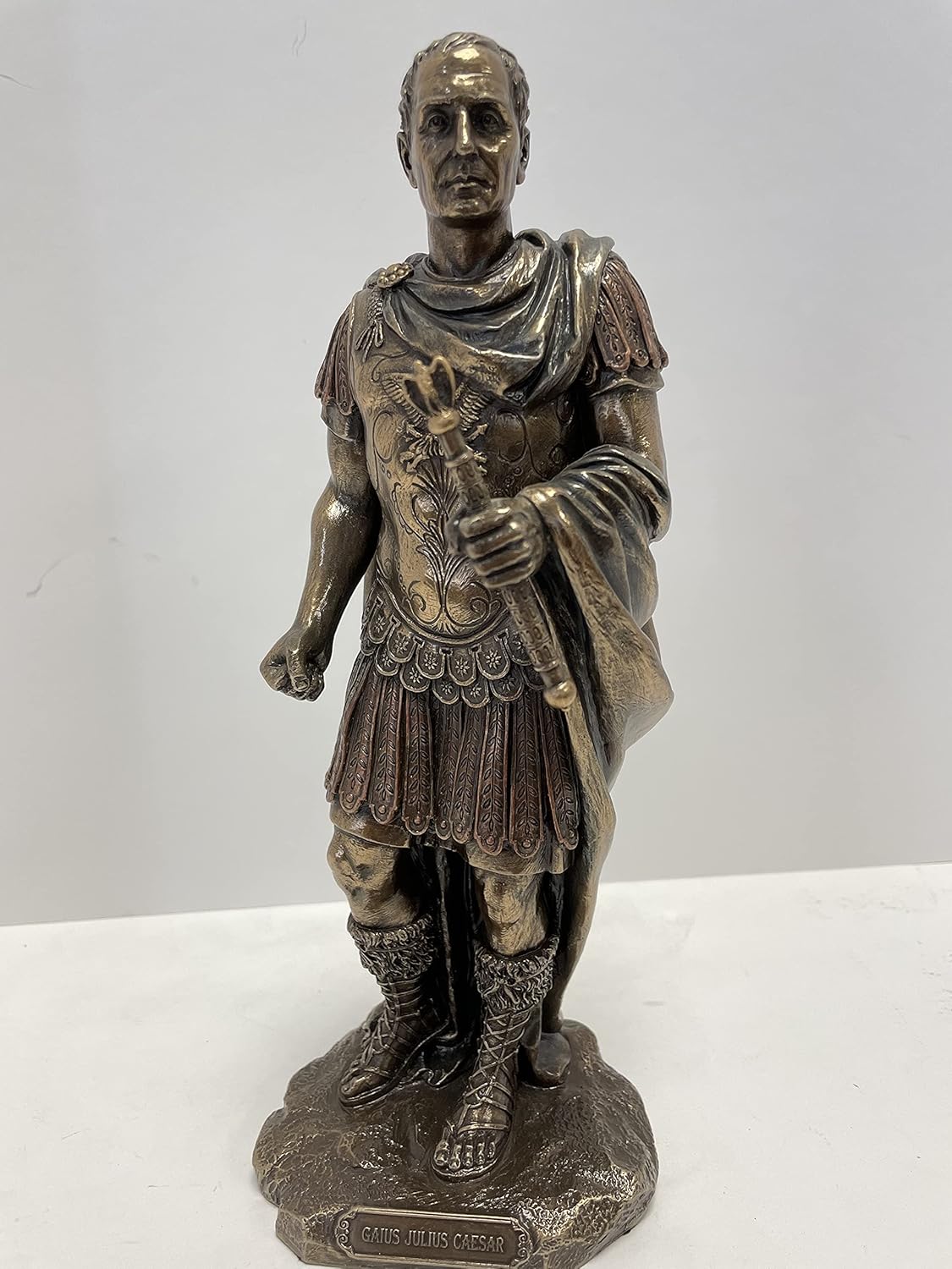 Bronze Finish Roman Military Uniform Statue K764117