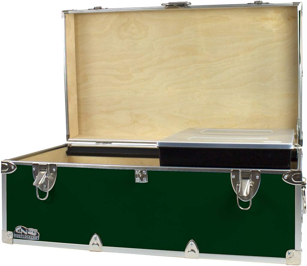 Navy Footlocker Storage Chest with Organizer Tray Z619869