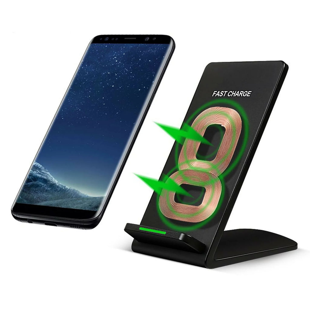 10W Fast Wireless Charger Stand Detachable 2-Coils Charging Pad B42311