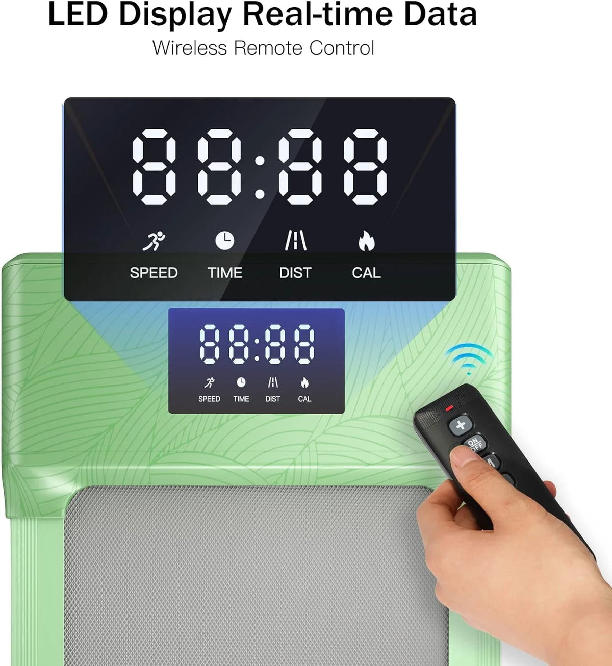 White Portable Under Desk Treadmill D463