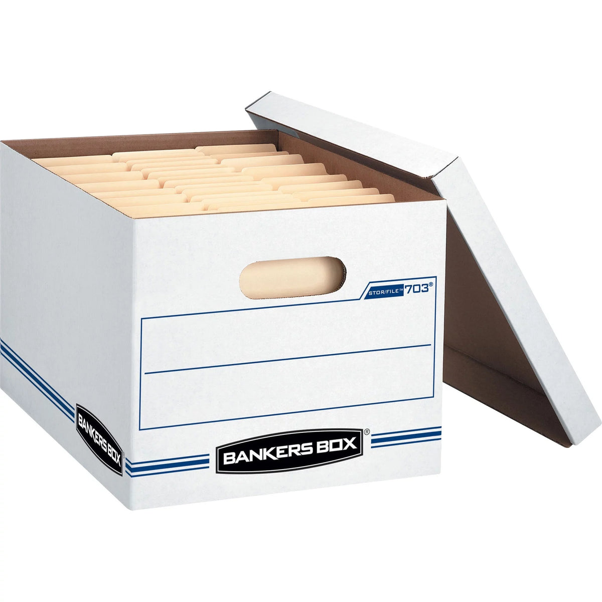 Letter/Legal Size Storage Boxes, 4 per Carton, White P2279