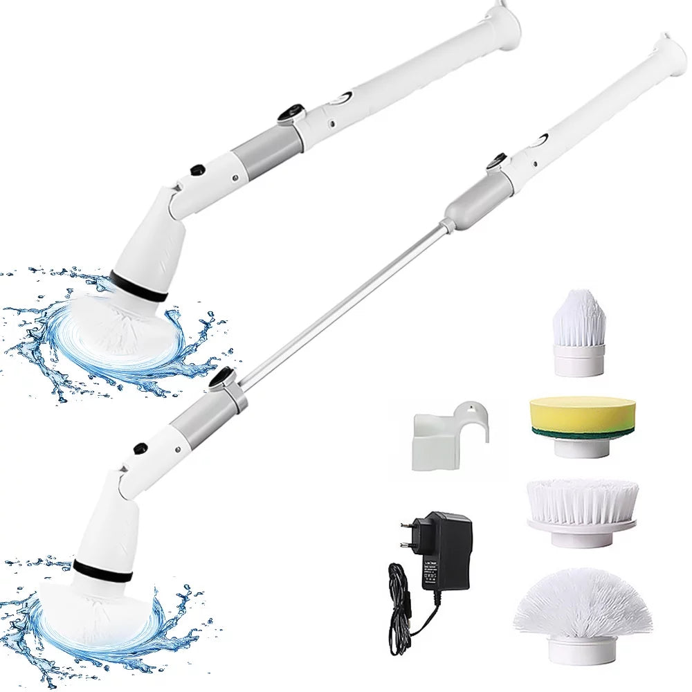 Cordless Electric Spin Scrubber with 4 Replaceable Heads M501179