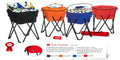 Portable Fold-Up Standing Cooler Holds 72 Cans - Orange J791