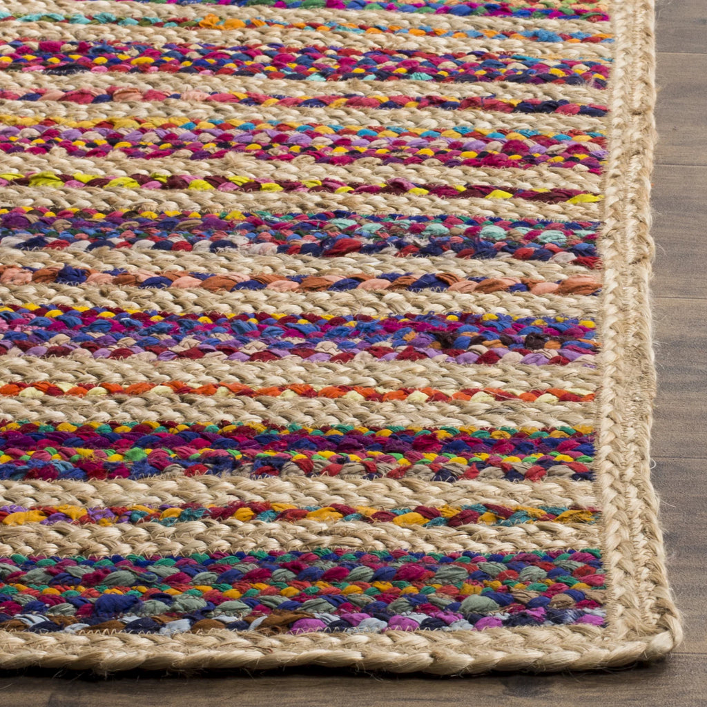 Colorful Braided Area Rug 2'3" x 8' E5970