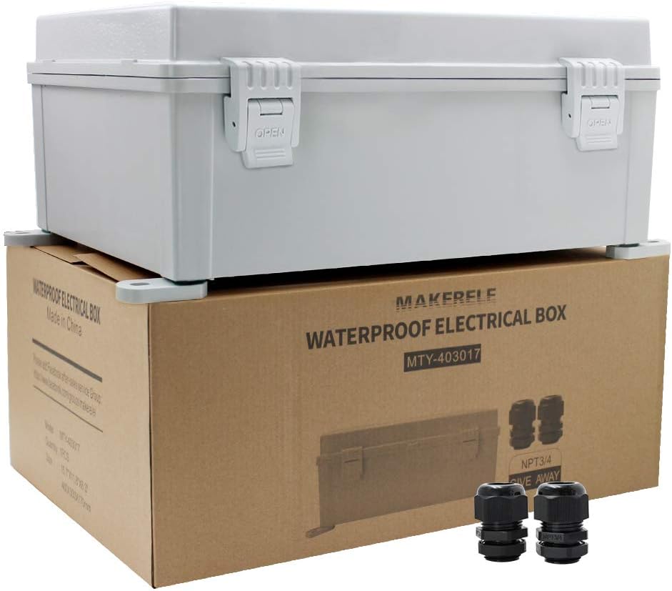 Waterproof Electrical Box with Lock and Wall Bracket M592595