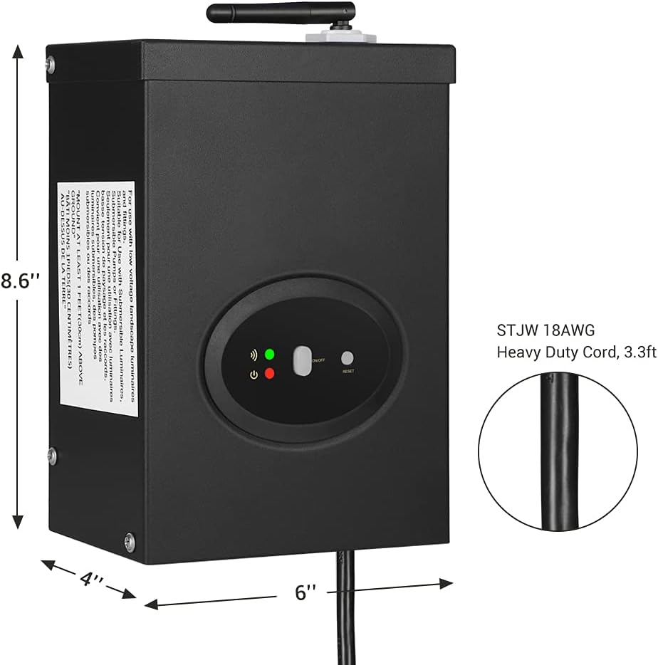 300W Smart Wi-Fi Low Voltage Transformer H248