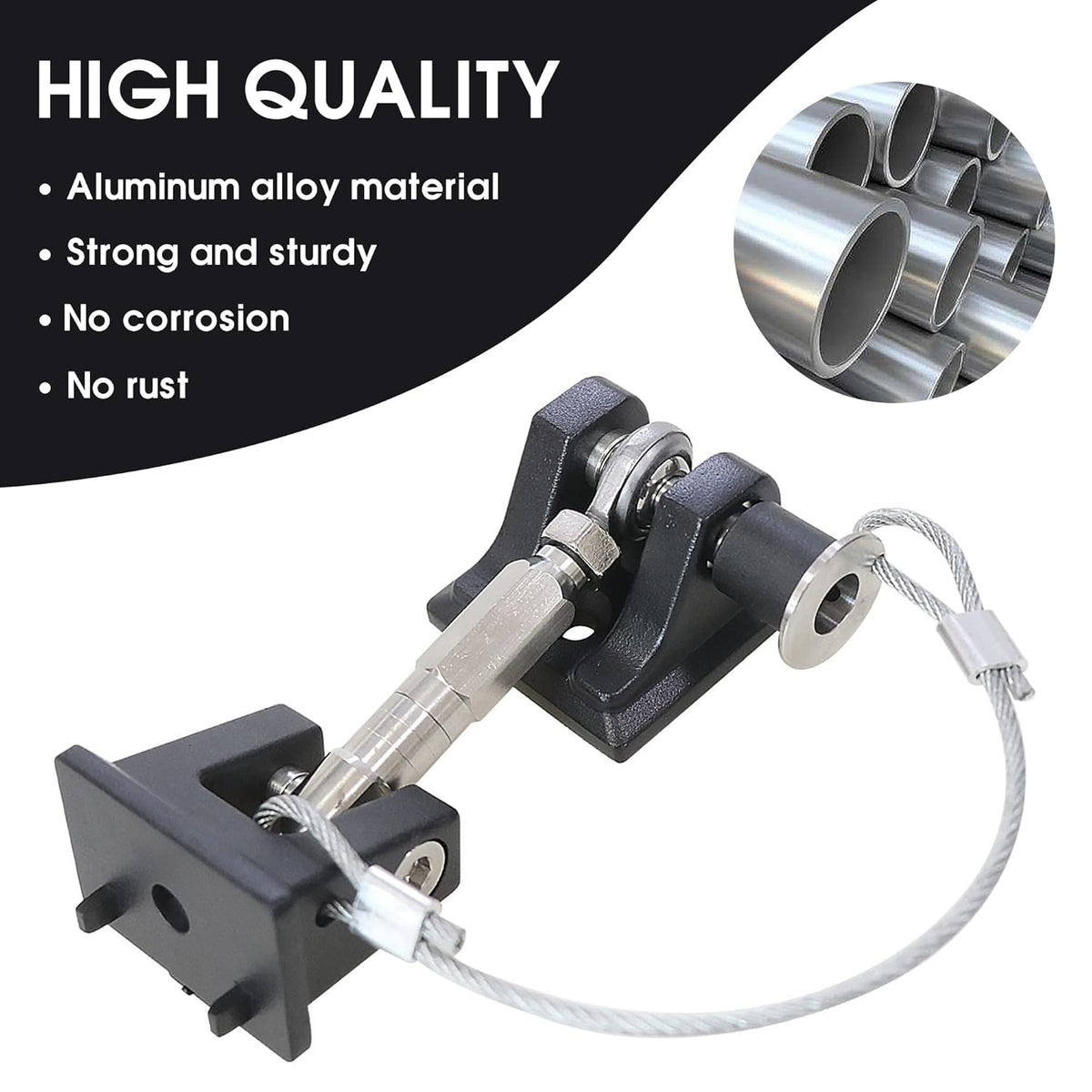Aluminum Locking Hood Latch Kit 1 Pair E554