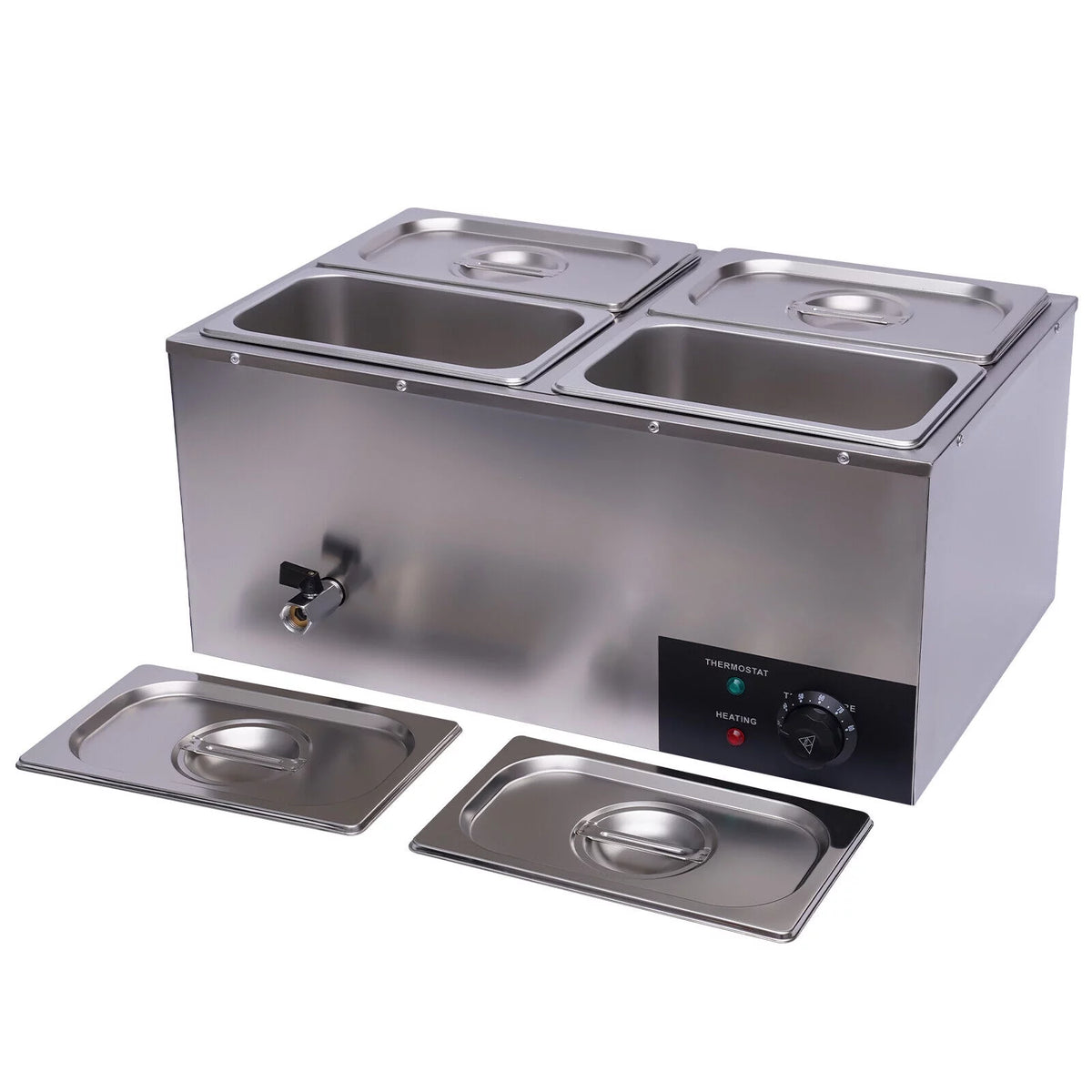 110V 4-Pan Commercial Food Warmer L454921