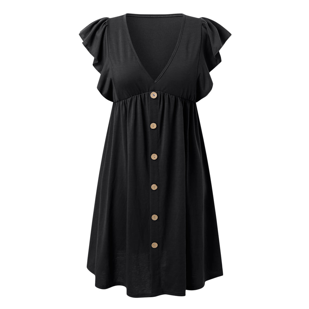 Cotton Midi Button Down Dress E19292