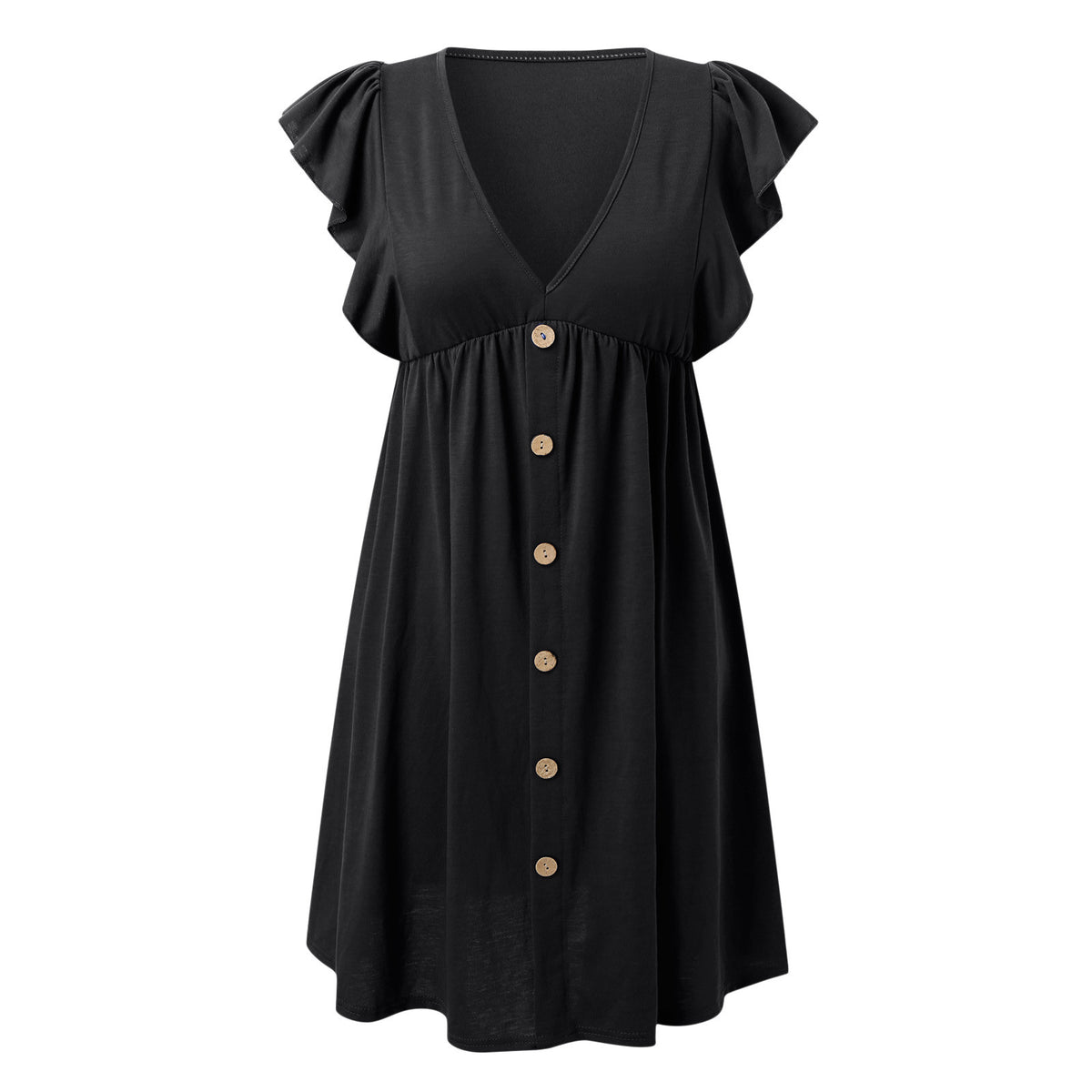 Cotton Midi Button Down Dress E19292