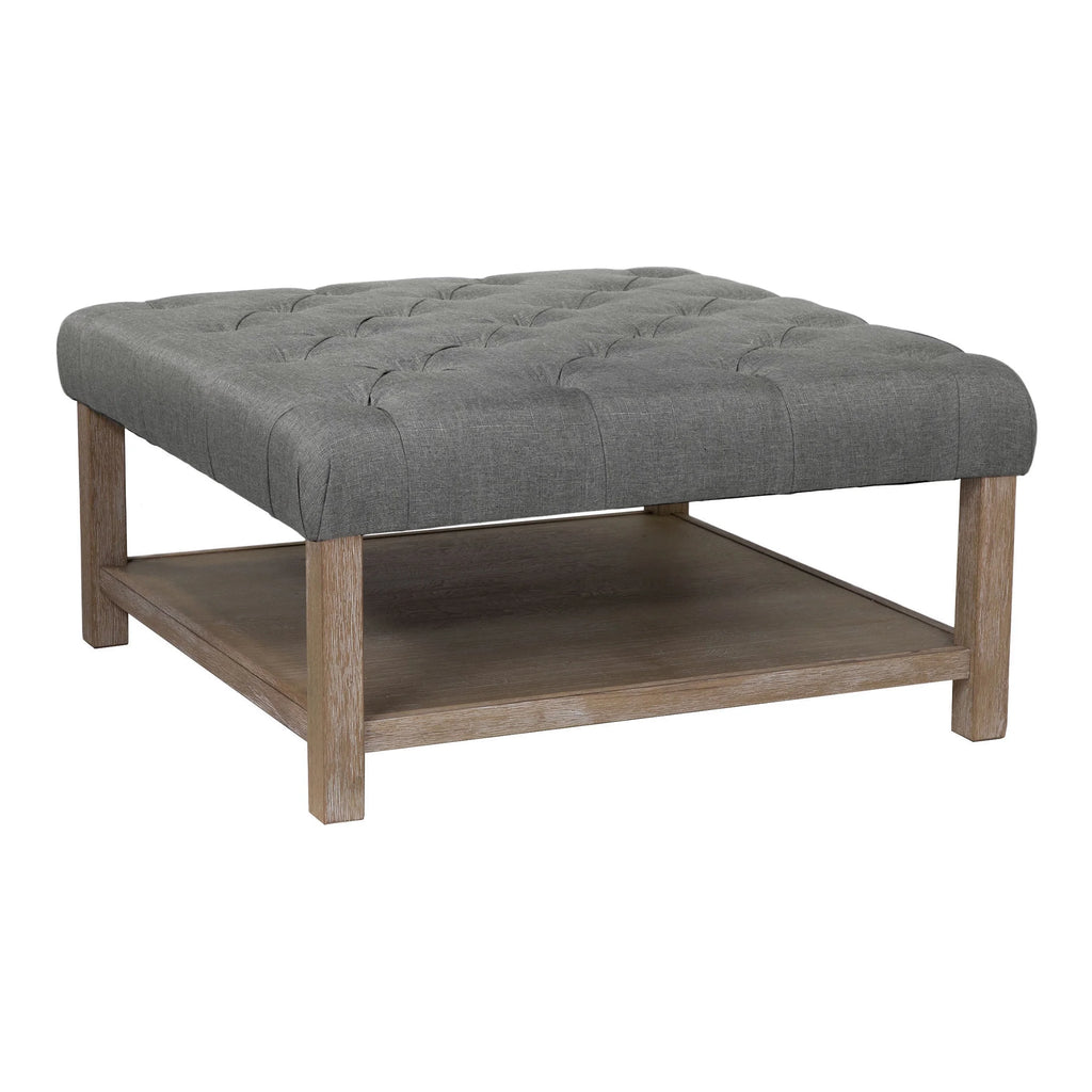 Light Gray Coffee Ottoman D11254