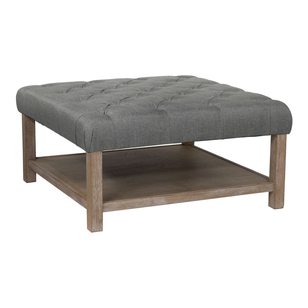 Light Gray Coffee Ottoman D11254