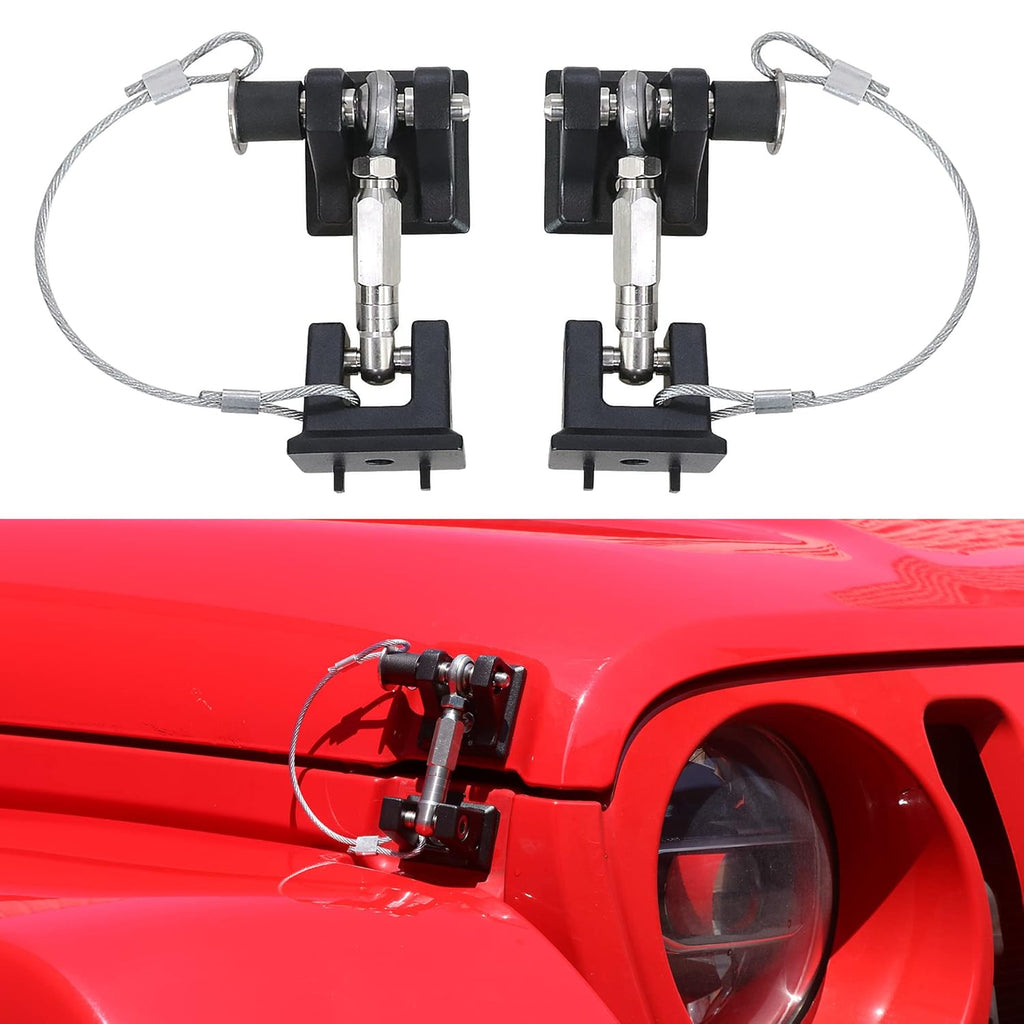 Aluminum Locking Hood Latch Kit 1 Pair E554