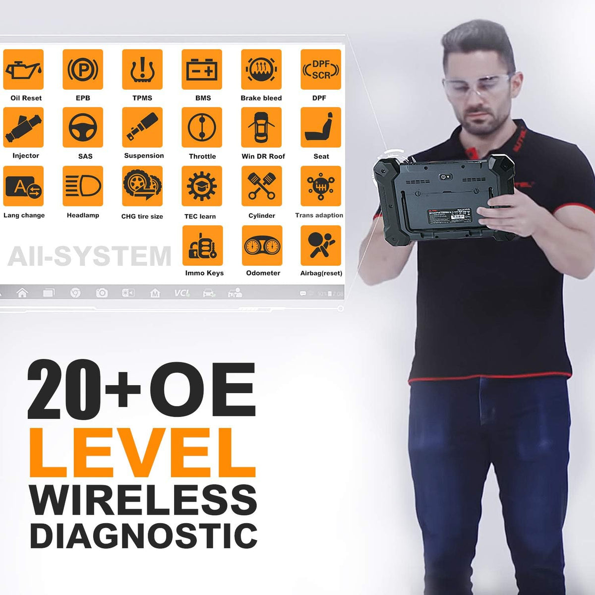 Automotive Scan Tool with Advanced ECU Coding V631601
