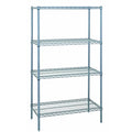 4-Shelf Gray Epoxy Wire Shelving 24x54x63 inch N82833