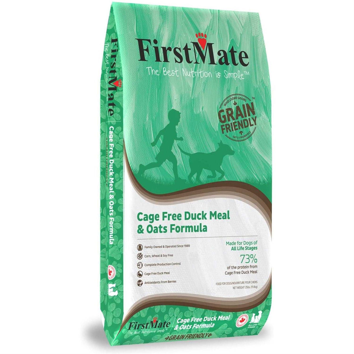 Grain Friendly Cage Free Duck & Oats Dry Dog Food X2534