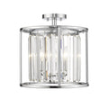 Chrome 3 Light Semi Flush Mount I26310