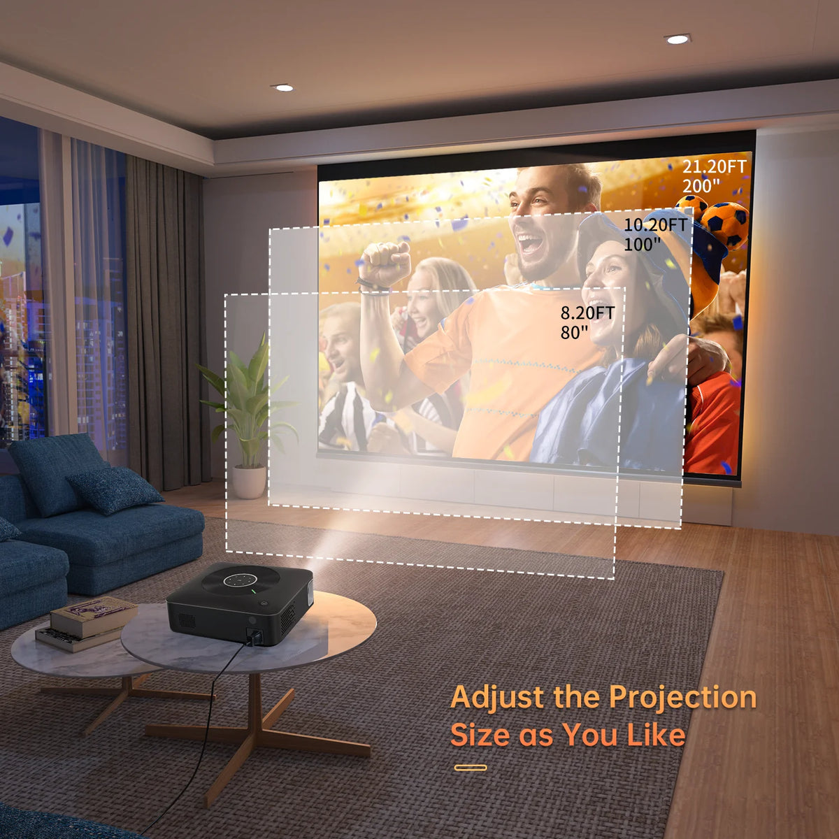 1080P Full HD LCD Portable Projector D782
