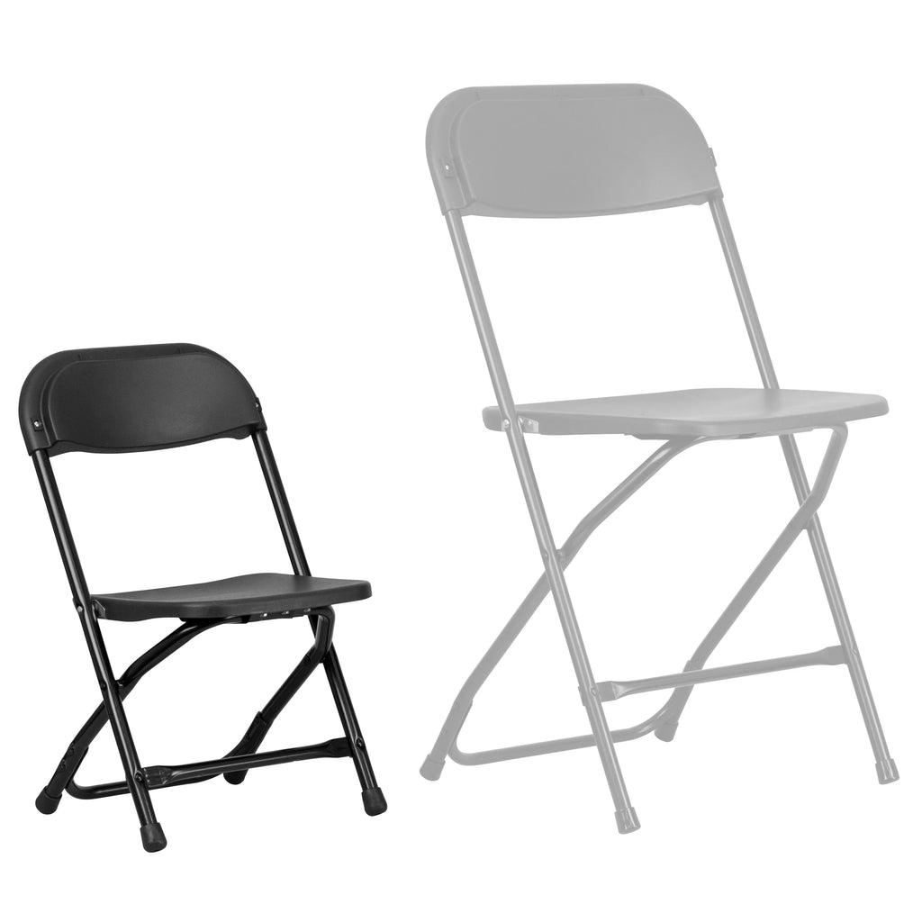 Black Plastic Folding Chair H10242