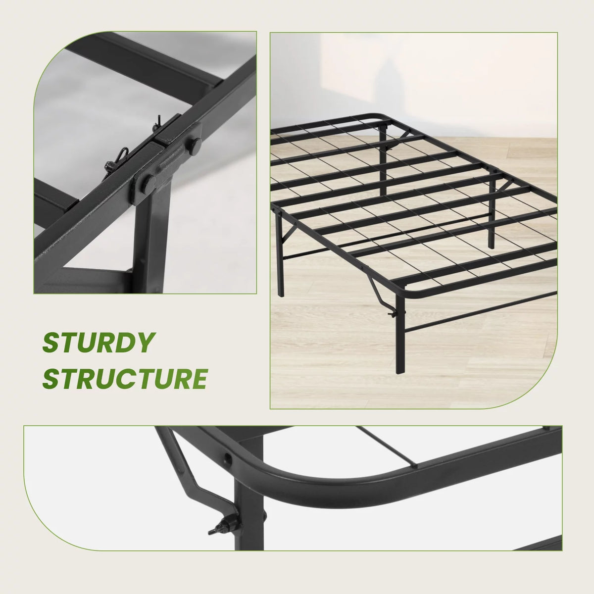 Twin Size 14 Inch Metal Platform Bed Frame B643720