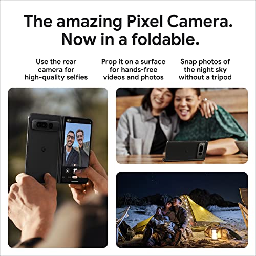 Obsidian 256 GB Foldable 5G Smartphone with Telephoto and Ultrawide Lens L441645