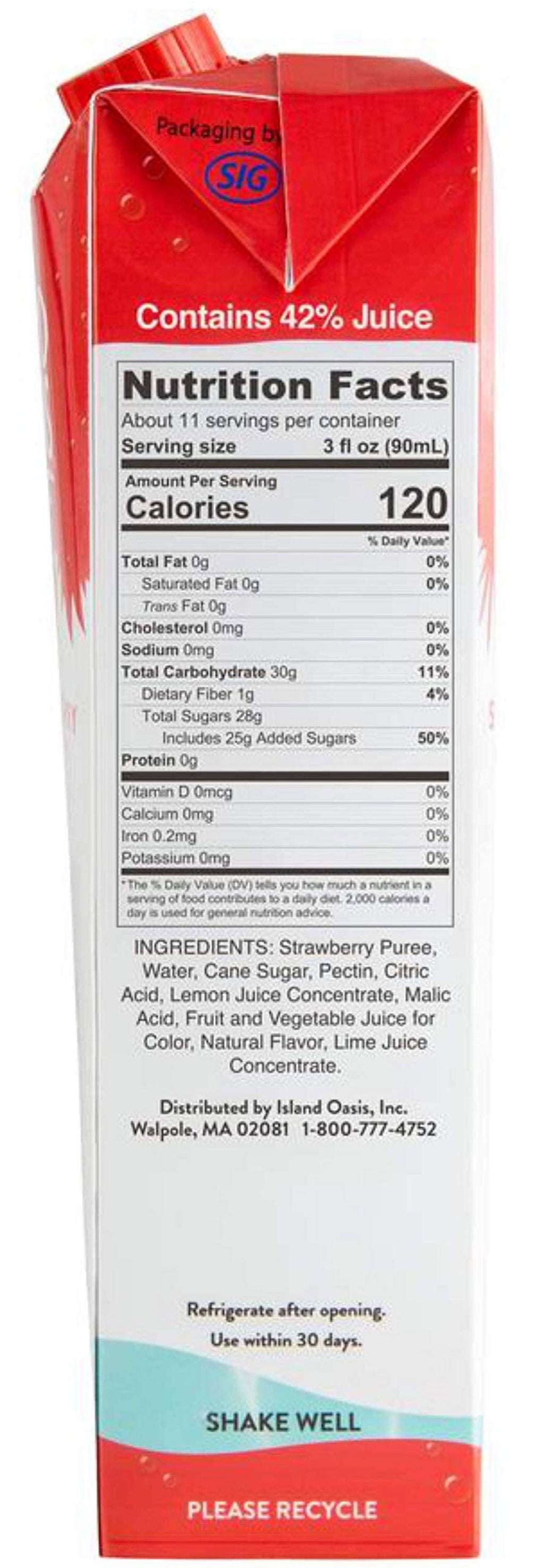 Strawberry Drink Mix, 1 L X247862