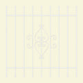 White 9-Bar Window Guard J972