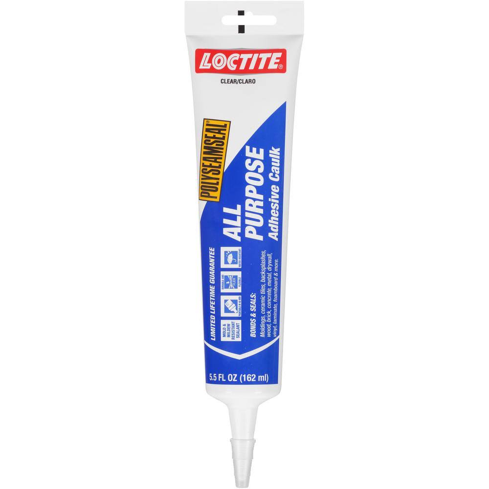 5.5 fl. oz. Clear All-Purpose Adhesive Caulk (12-Pack) O9745