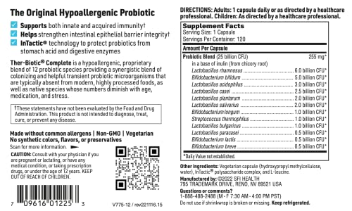 25 Billion CFU Probiotic Supplement, 120 Capsules A830