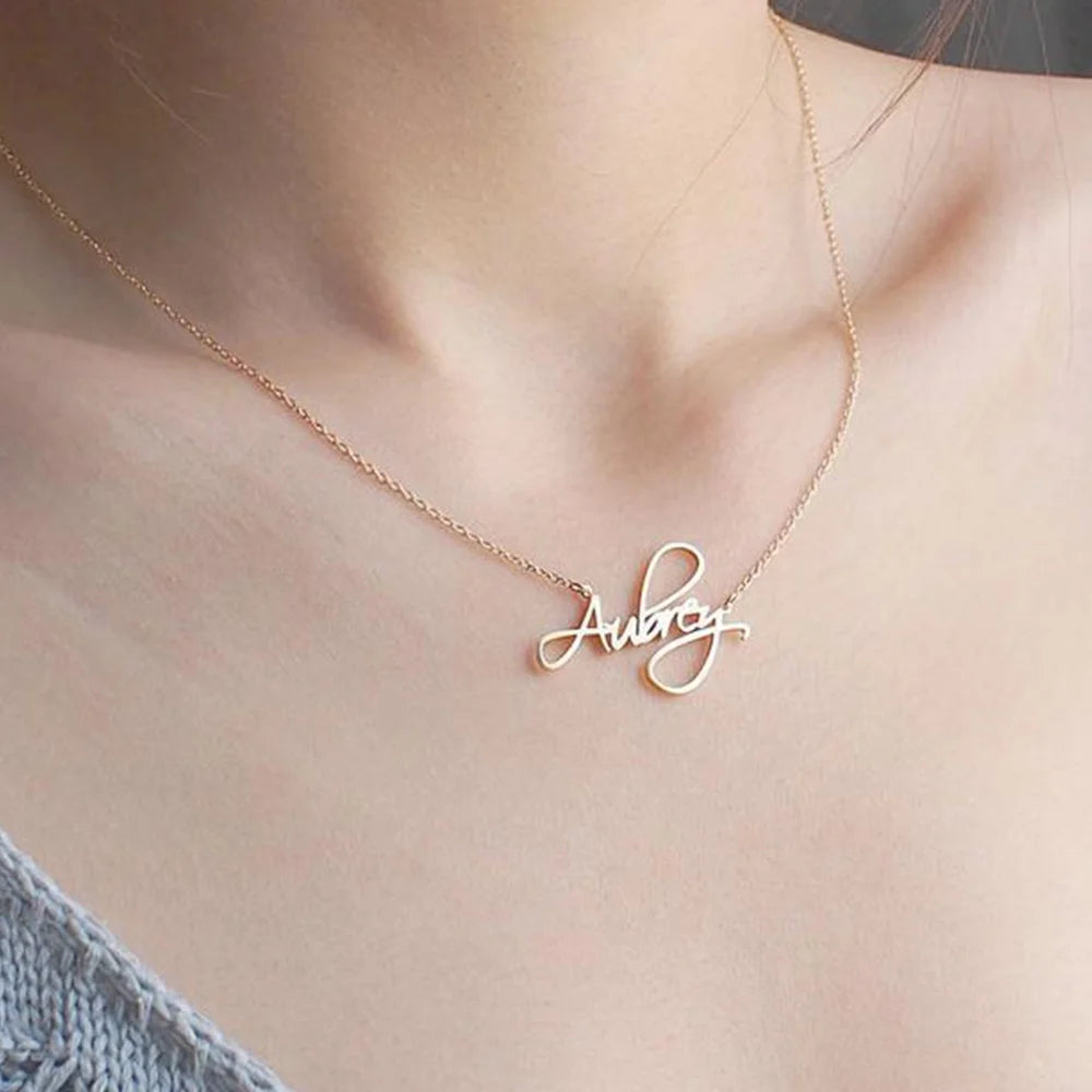 Gold Plated Custom Name Necklace G456108