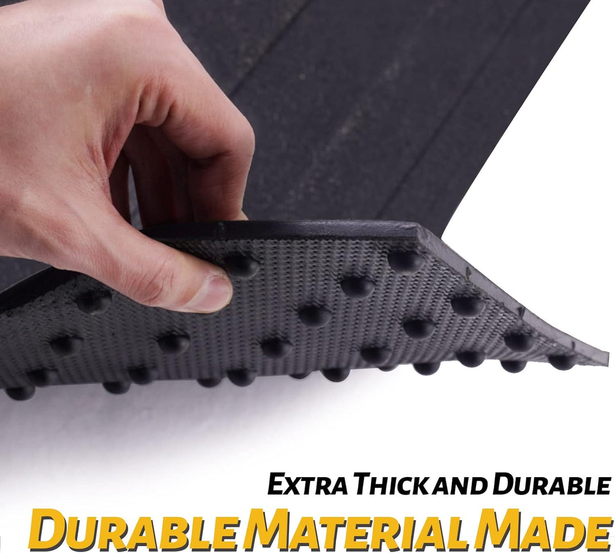 Heavy Duty Rubber Truck Bed Mat, Black F493284