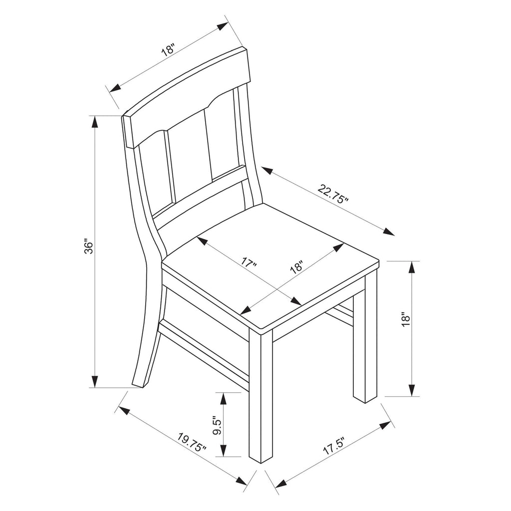 Brown Rustic Dining Chair S32705