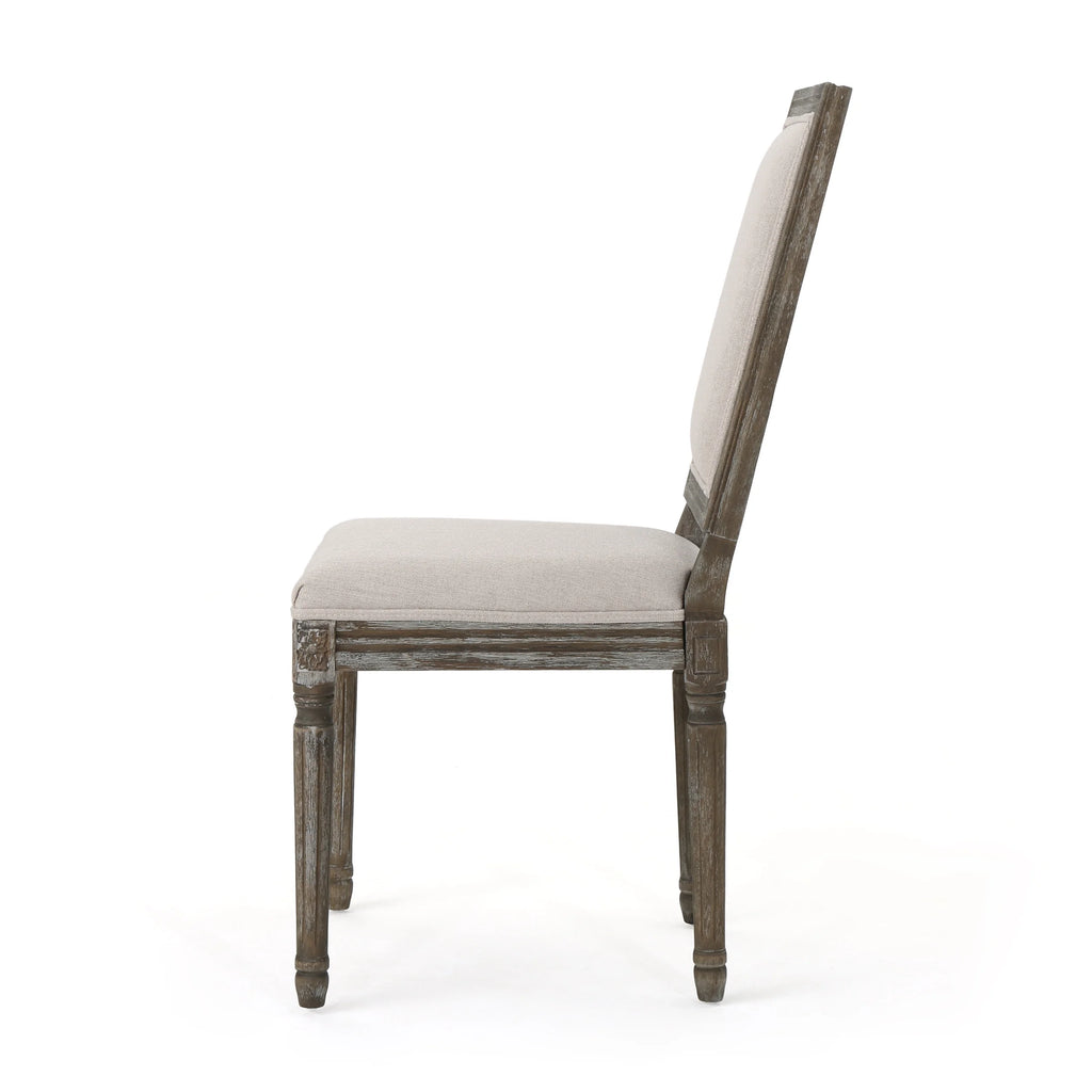 Fabric Upholstered Dining Chairs Set of 2 D837