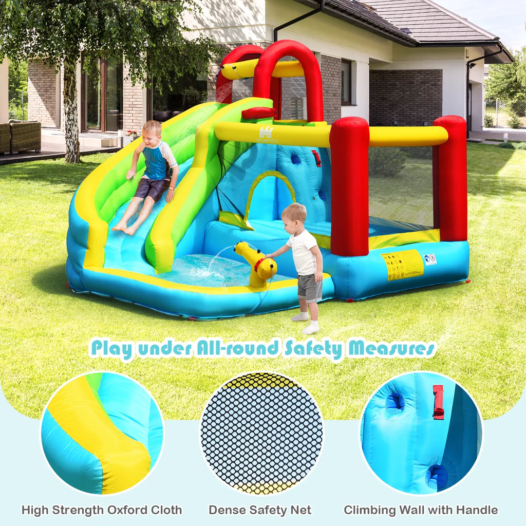 Inflatable Kids Water Slide Bounce House Splash Pool H2002