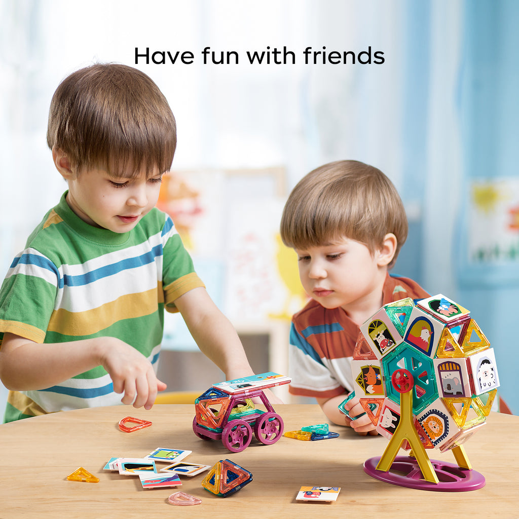 Magnetic Building Blocks with Storage Box V36972