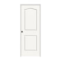 28 in. x 80 in. White Painted Right-Hand Textured Molded Composite MDF Single Prehung Interior Door M593671