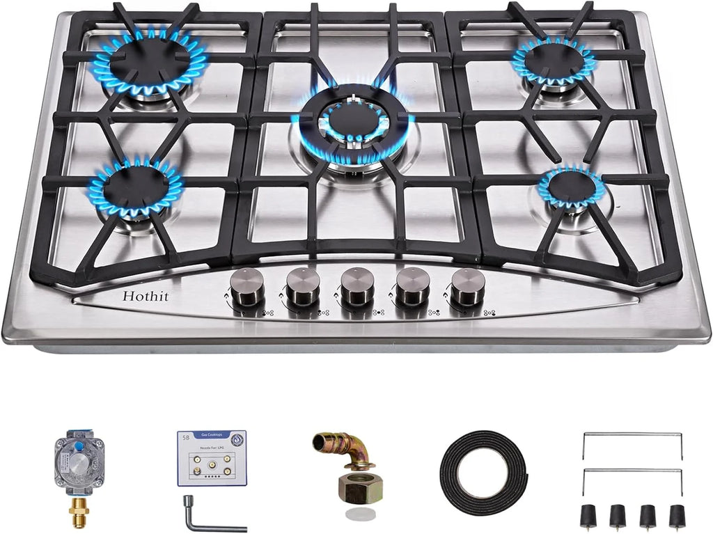 30 Inch 5 Burner Stainless Steel Propane Gas Cooktop P276822