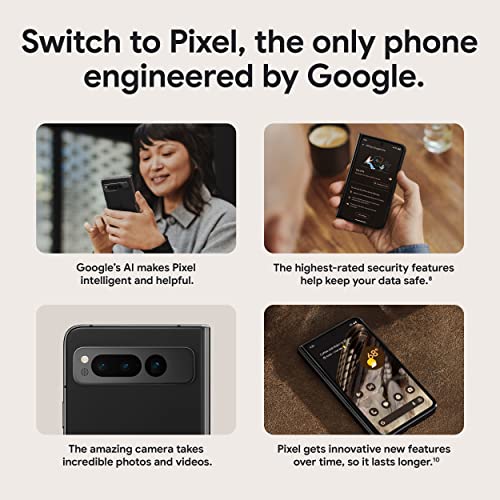 Obsidian 256 GB Foldable 5G Smartphone with Telephoto and Ultrawide Lens L441645