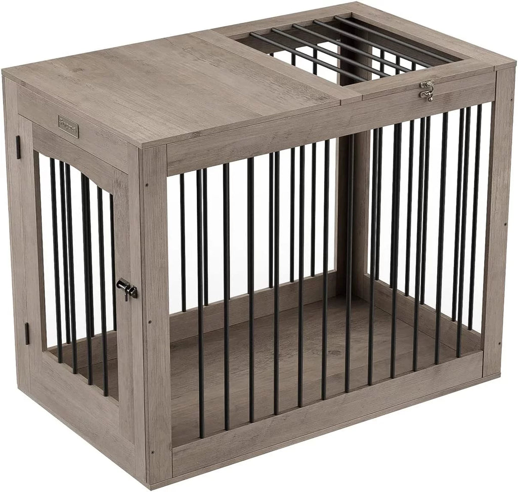 Large Wooden Dog Crate with 2 Doors Y451