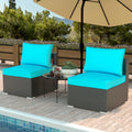 Blue Outdoor Conversation Sofa Set H86502