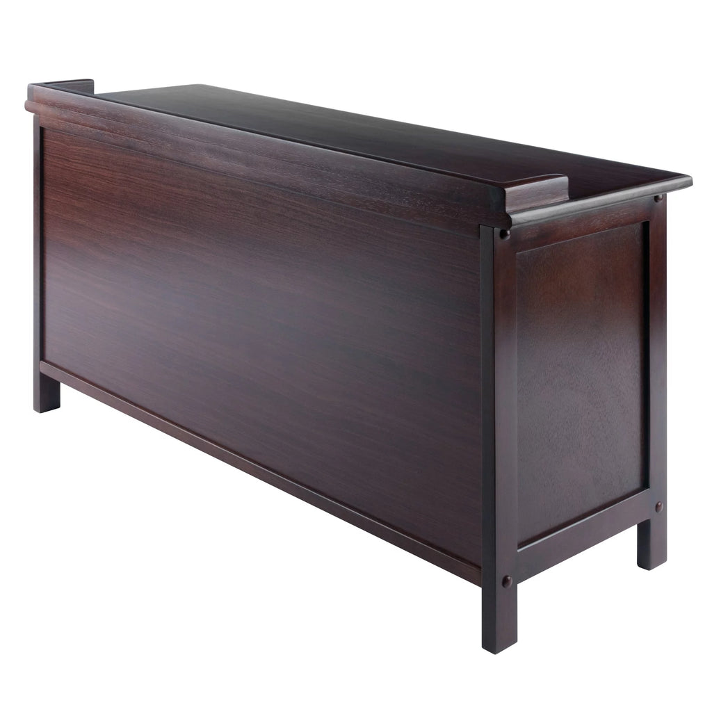 4-Pc Storage Bench with 3 Foldable Woven Baskets V484