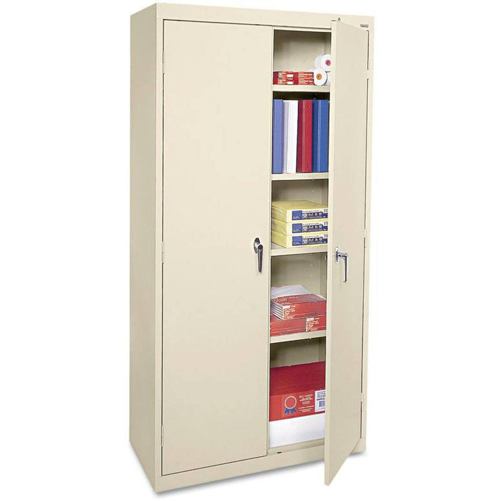 Industrial Grade Steel Storage Cabinet with 4 Shelves and 2 Doors C513613
